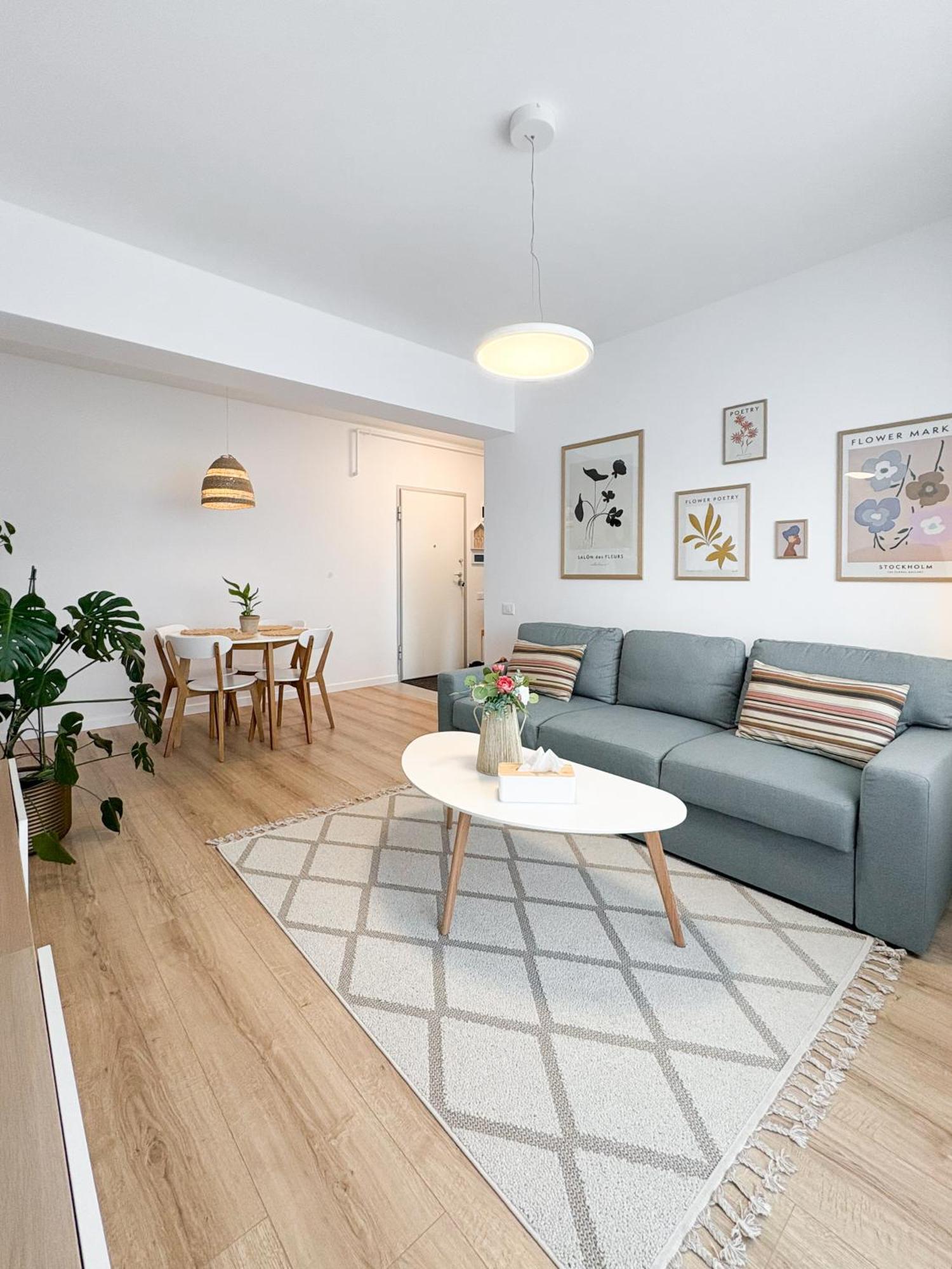 The Cozy Flat - Modern, New, 2 Rooms Apartment, Parking Bukarest Eksteriør billede