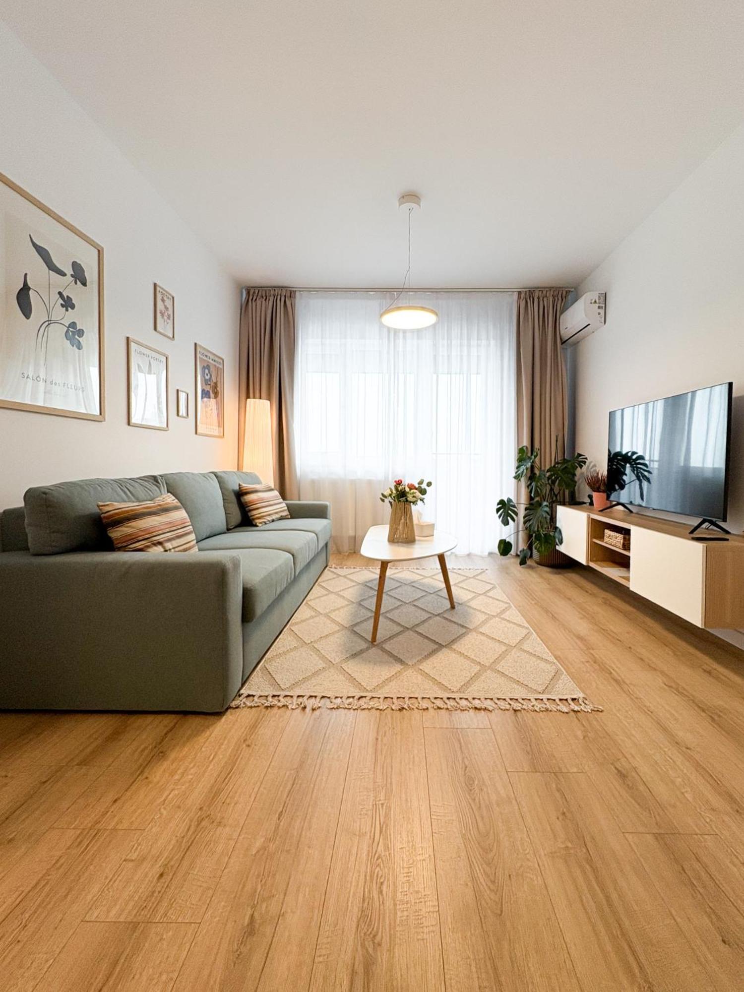The Cozy Flat - Modern, New, 2 Rooms Apartment, Parking Bukarest Eksteriør billede